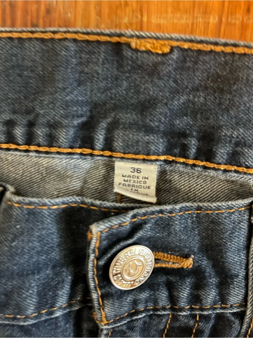True Religion Men’s Dark Blue Bootcut Jeans